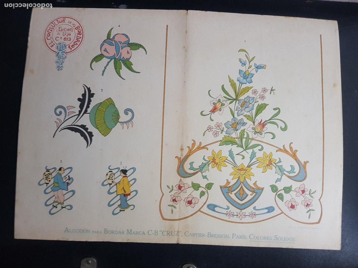Arte: CONSULTOR DE LOS BORDADOS,EDICION DE LUJO C&ordm;613-LITOGRAFIA E.ESTADELLA
