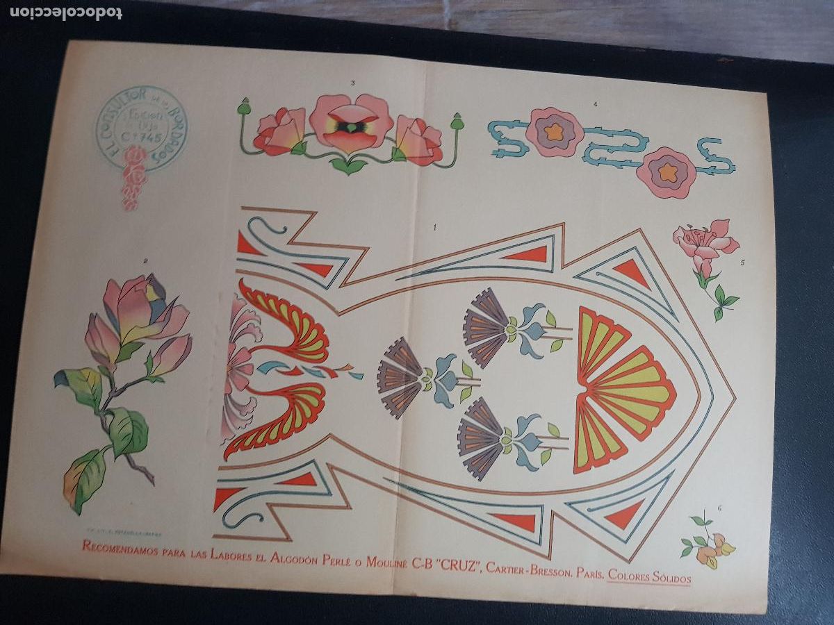 Arte: CONSULTOR DE LOS BORDADOS,EDICION DE LUJO C&ordm;745-LITOGRAFIA E.ESTADELLA