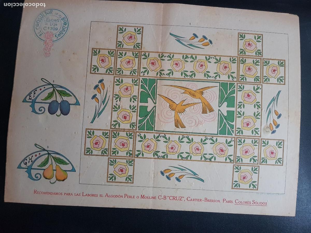 Arte: CONSULTOR DE LOS BORDADOS,EDICION DE LUJO C&ordm;709-LITOGRAFIA E.ESTADELLA