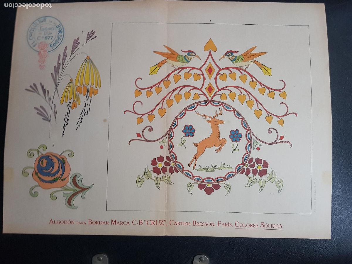 Arte: CONSULTOR DE LOS BORDADOS,EDICION DE LUJO C&ordm;677-LITOGRAFIA E.ESTADELLA