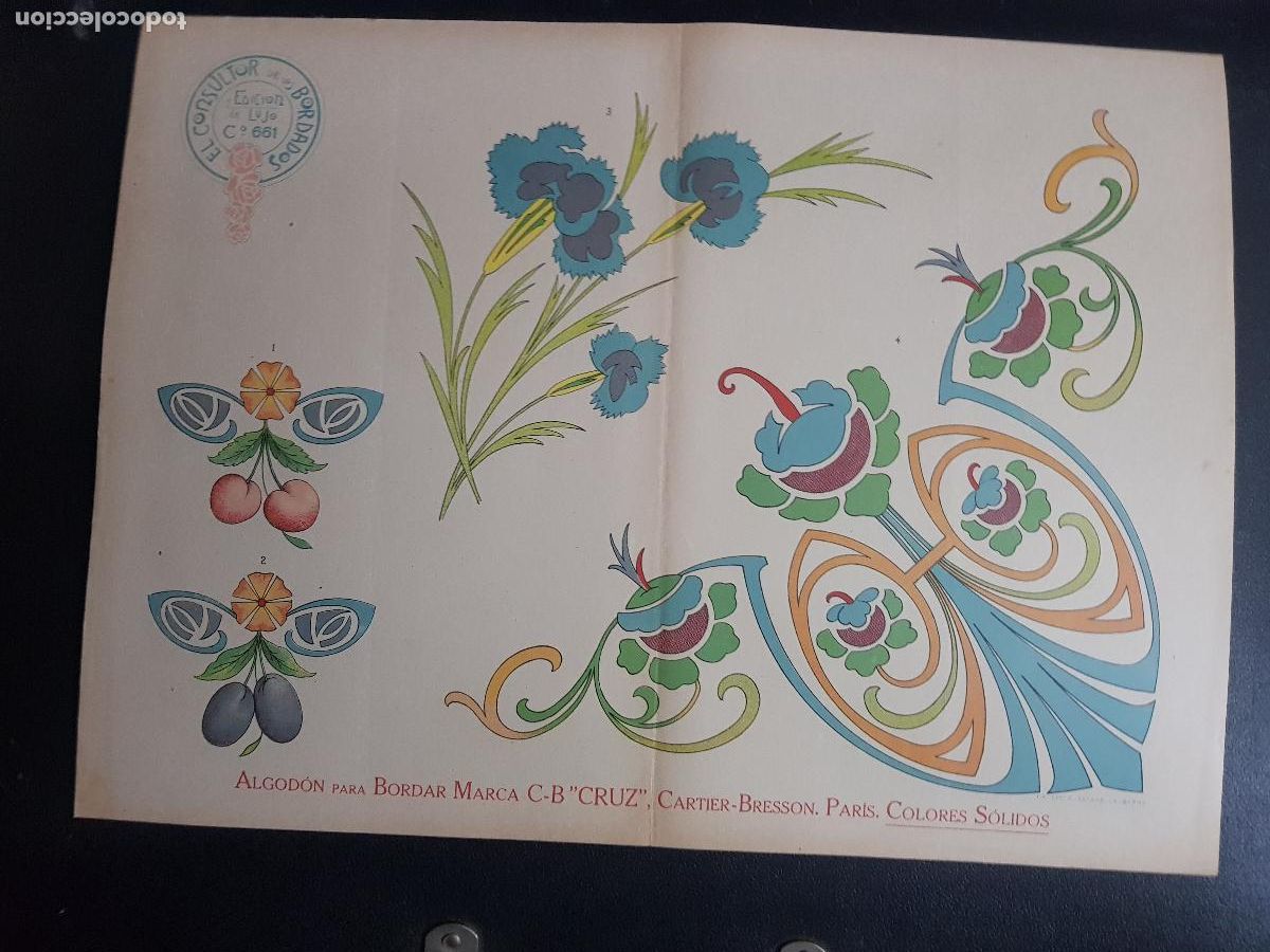 Arte: CONSULTOR DE LOS BORDADOS,EDICION DE LUJO C&ordm;661-LITOGRAFIA E.ESTADELLA