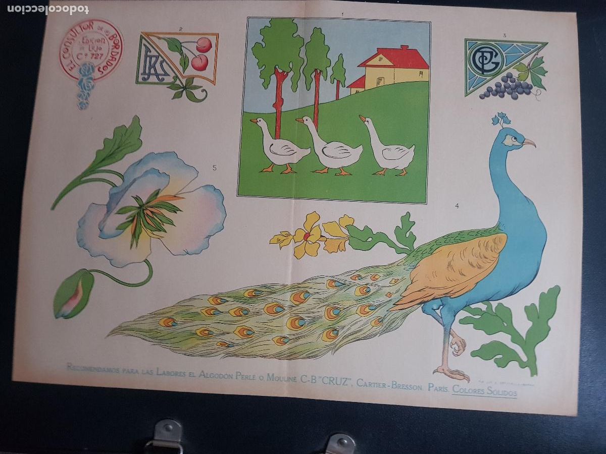 Arte: CONSULTOR DE LOS BORDADOS,EDICION DE LUJO C&ordm;727-LITOGRAFIA E.ESTADELLA