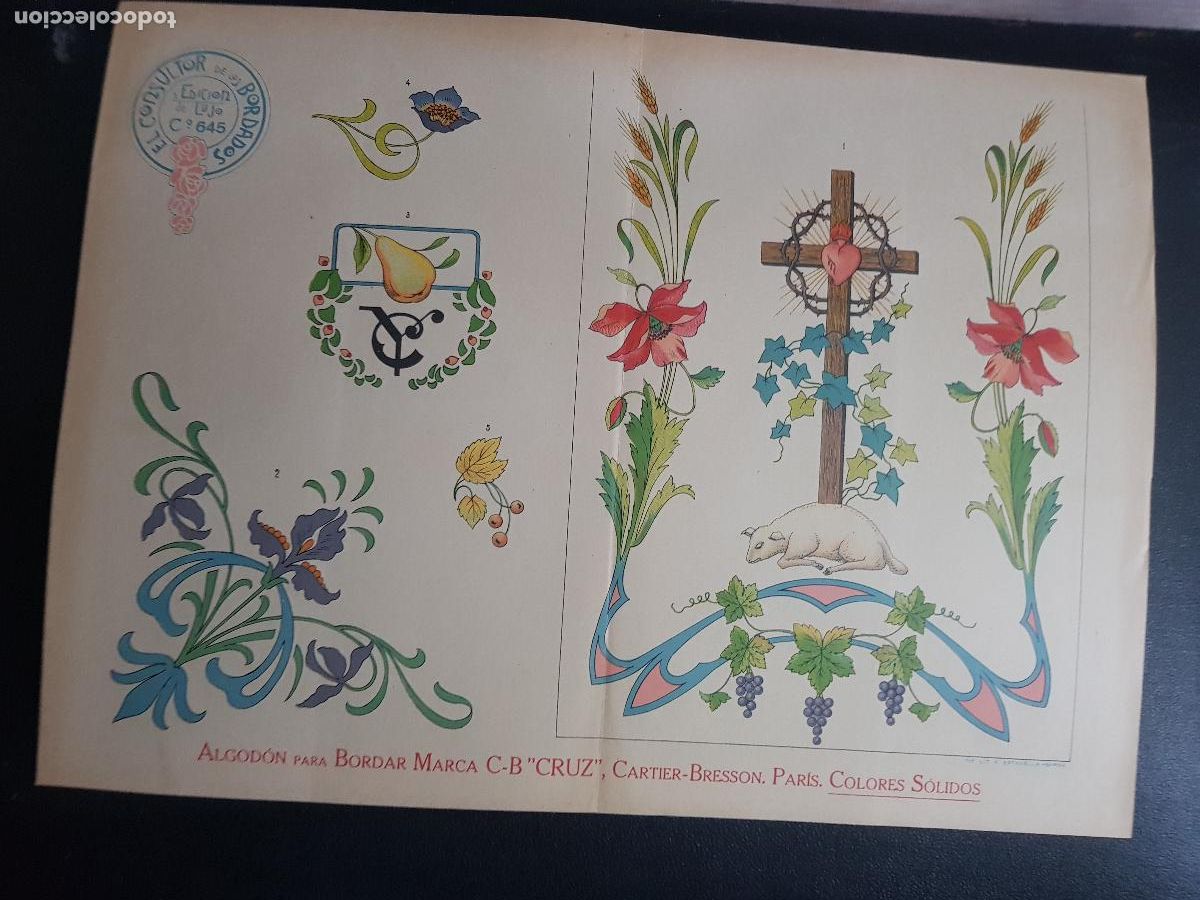 Arte: CONSULTOR DE LOS BORDADOS,EDICION DE LUJO C&ordm;645-LITOGRAFIA E.ESTADELLA