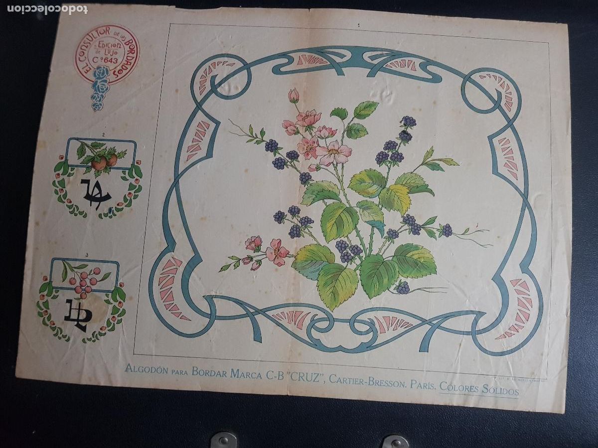 Arte: CONSULTOR DE LOS BORDADOS,EDICION DE LUJO C&ordm;643-LITOGRAFIA E.ESTADELLA