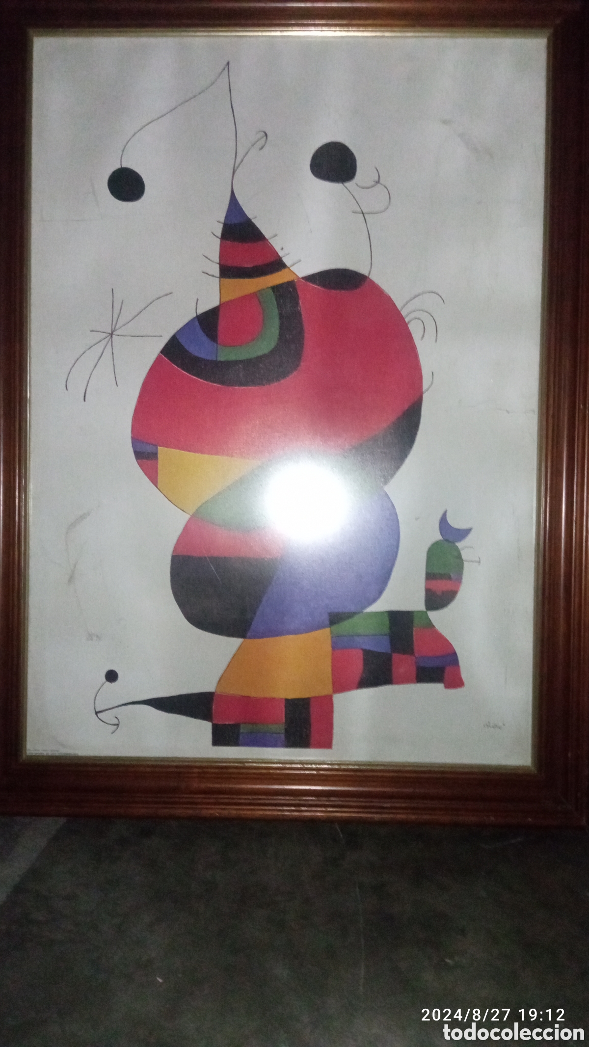 Arte: Litograf&iacute;a Mir&oacute; ,del museo nacional de arte nacional