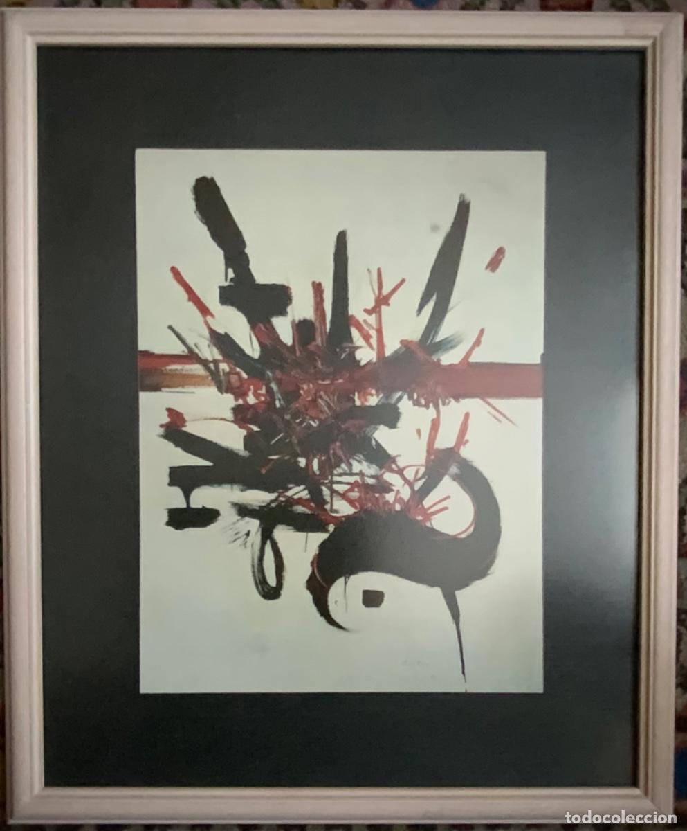 Arte: LITOGRAF&Iacute;A ENMARCADA GEORGES MATHIEU 1970 - Foto 4