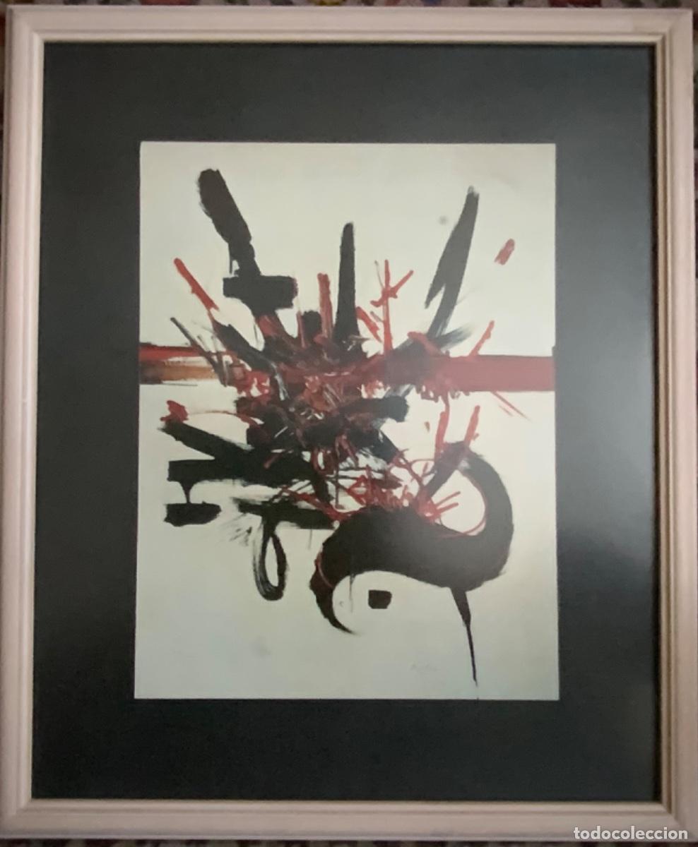 Arte: LITOGRAF&Iacute;A ENMARCADA GEORGES MATHIEU 1970 - Foto 6