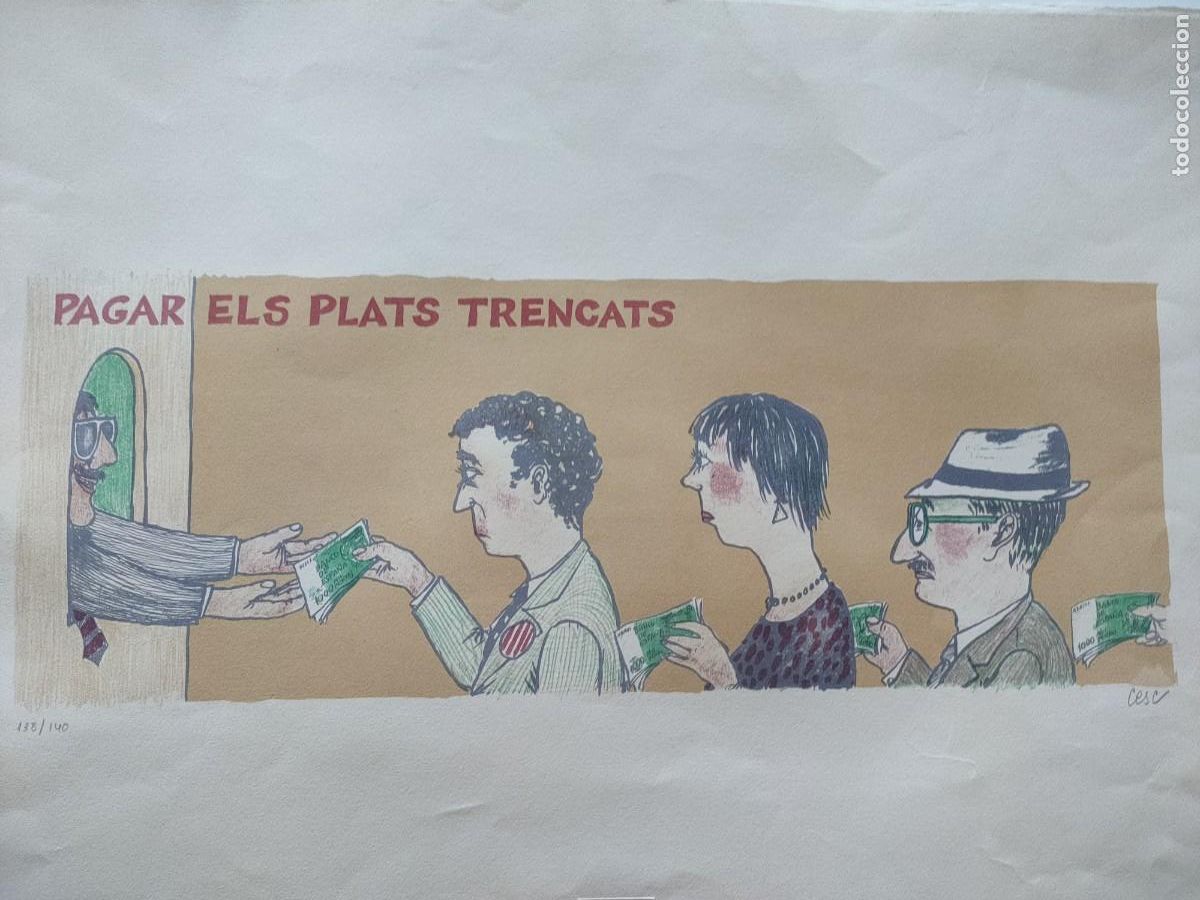 Arte: Cesc litografia original firmada y numerada - Foto 1