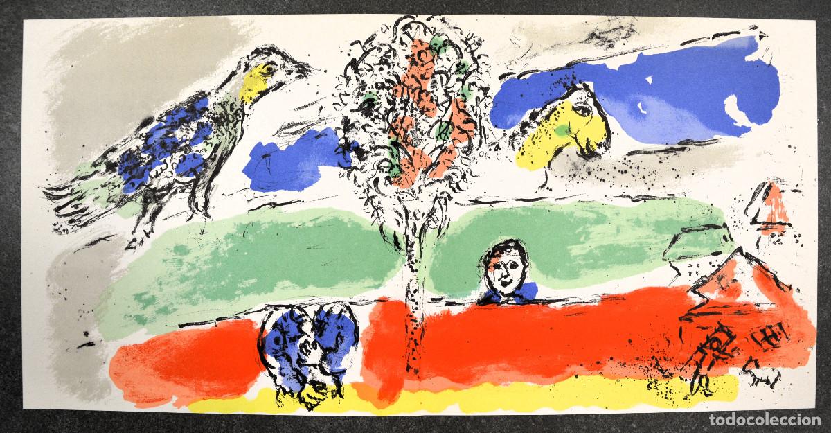 Arte: Le Fleuve vert. Marc Chagall. Lithographie originale 1974. - Foto 1
