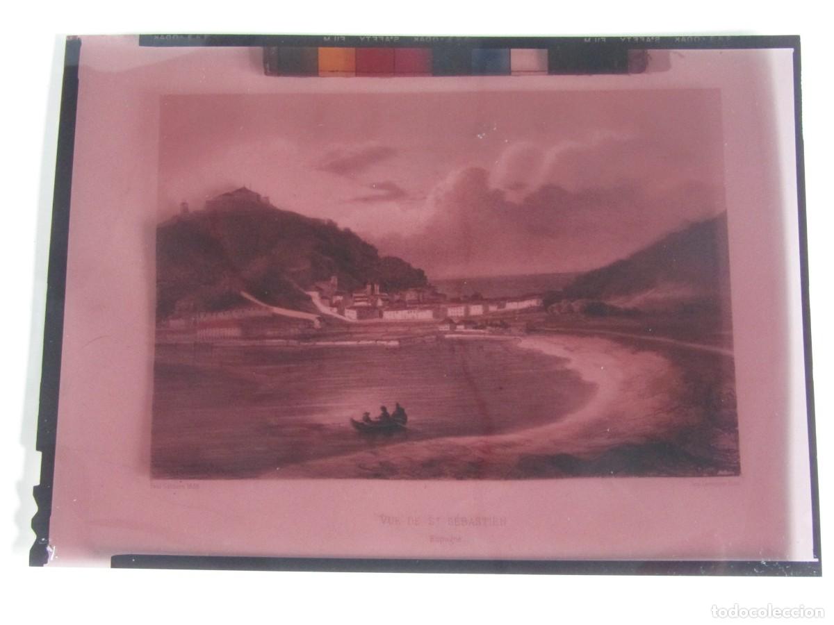 Kunst: NEGATIVO, CLICHE DE LITOGRAF&Iacute;A &rdquo;VISTA DE SAN SEBASTIAN&rdquo;