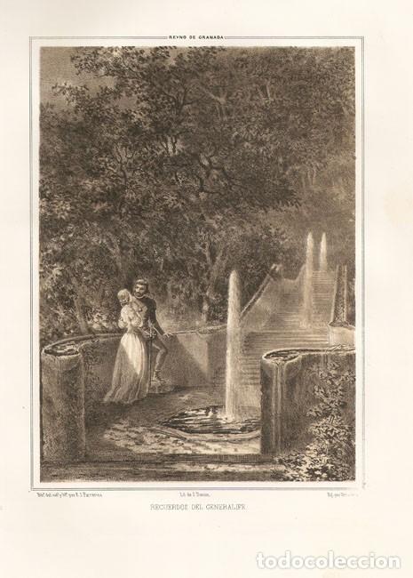 Arte: Generalife, Alhambra, Granada, siglo XIX.