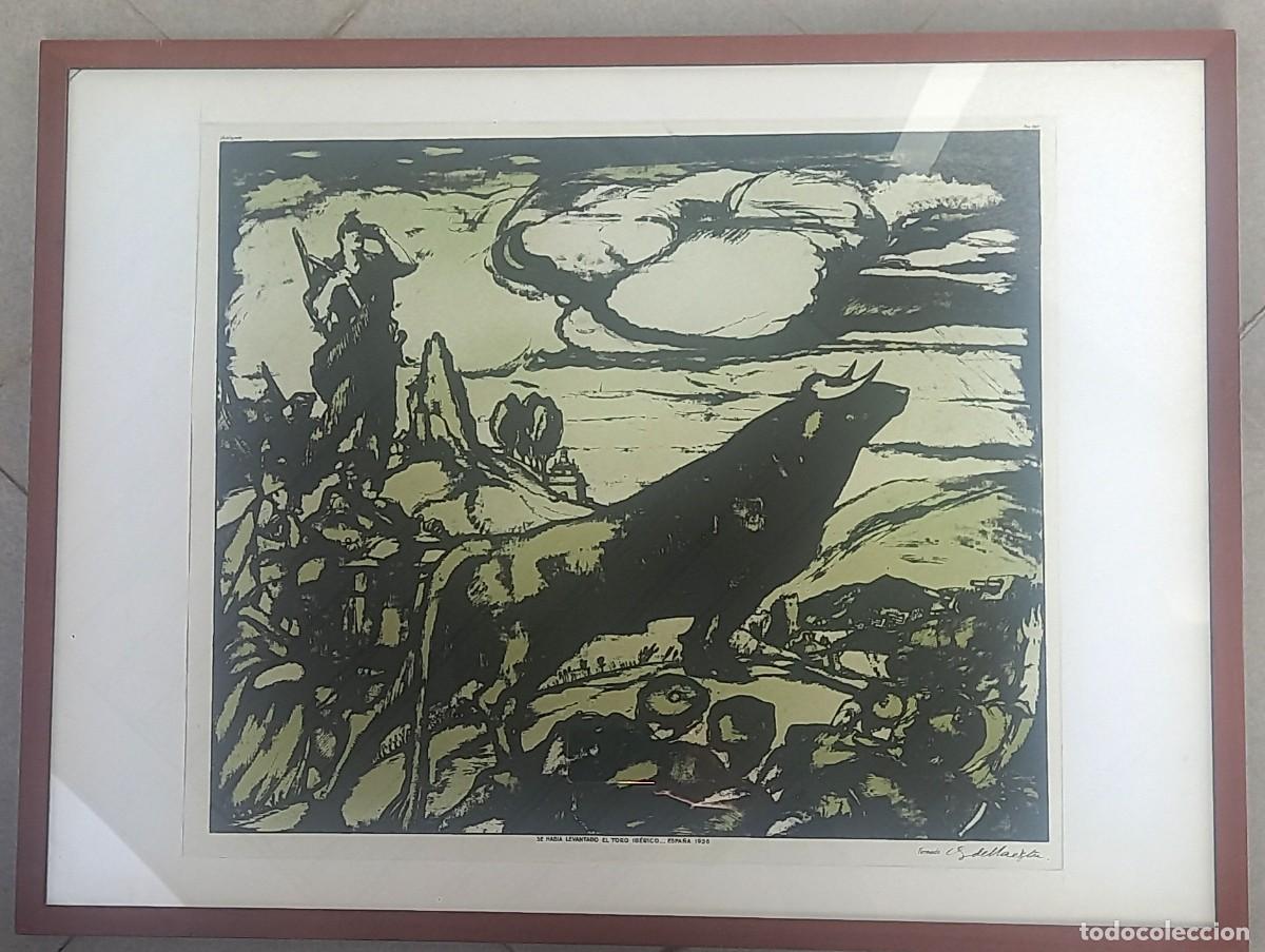 Arte: Litograf&iacute;a de Gustavo de Maeztu - Foto 2