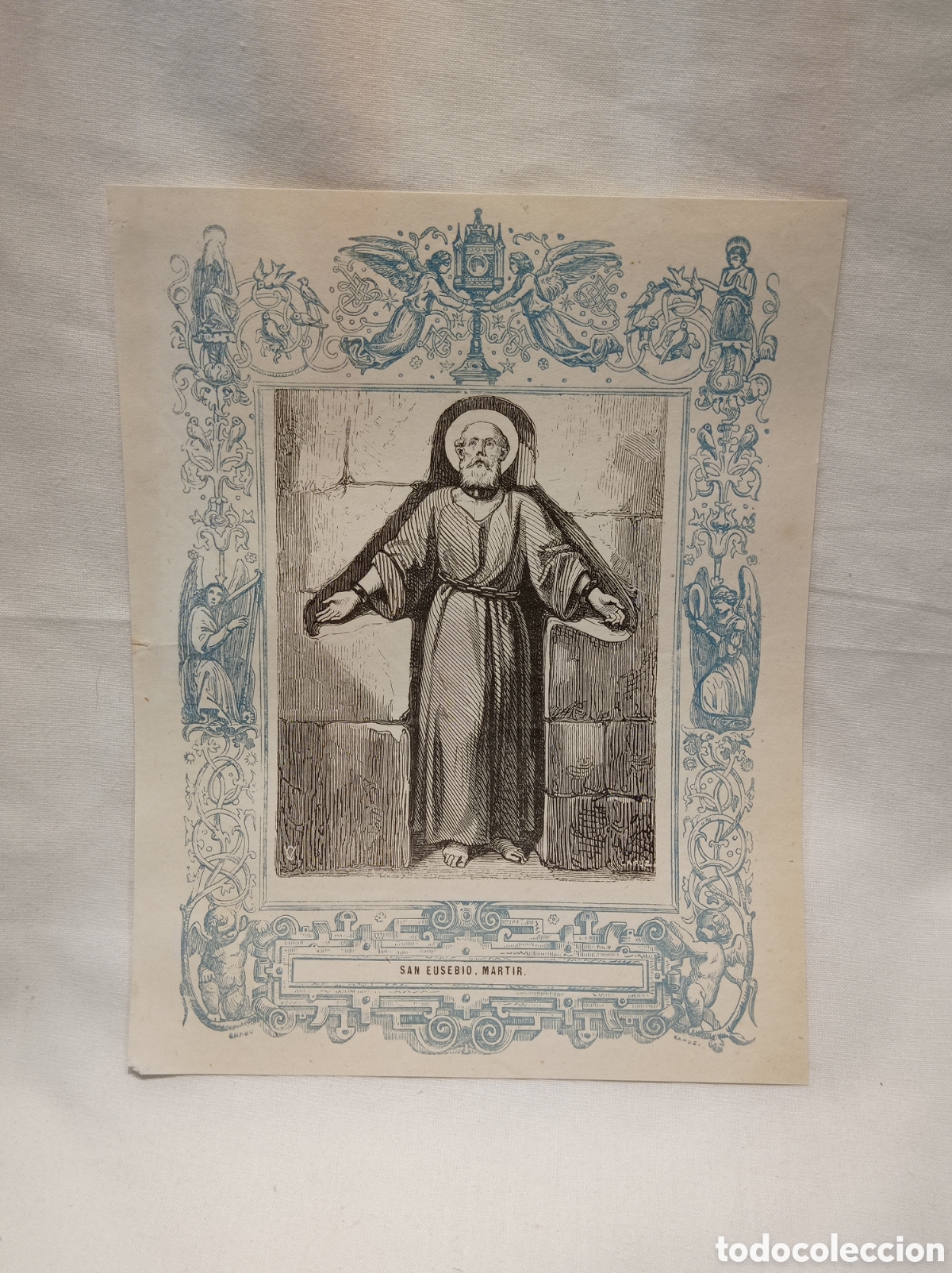Arte: ANTIGUA LITOGRAF&Iacute;A SAN EUSEBIO M&Aacute;RTIR 1853 - Foto 1
