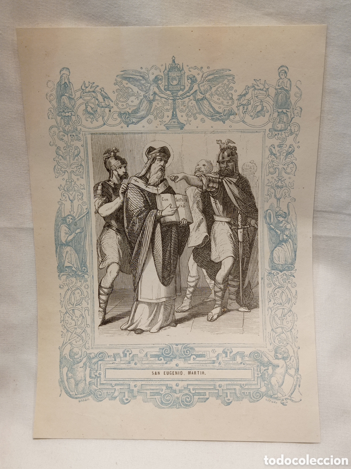 Arte: ANTIGUA LITOGRAF&Iacute;A SAN EUGENIO M&Aacute;RTIR 1853