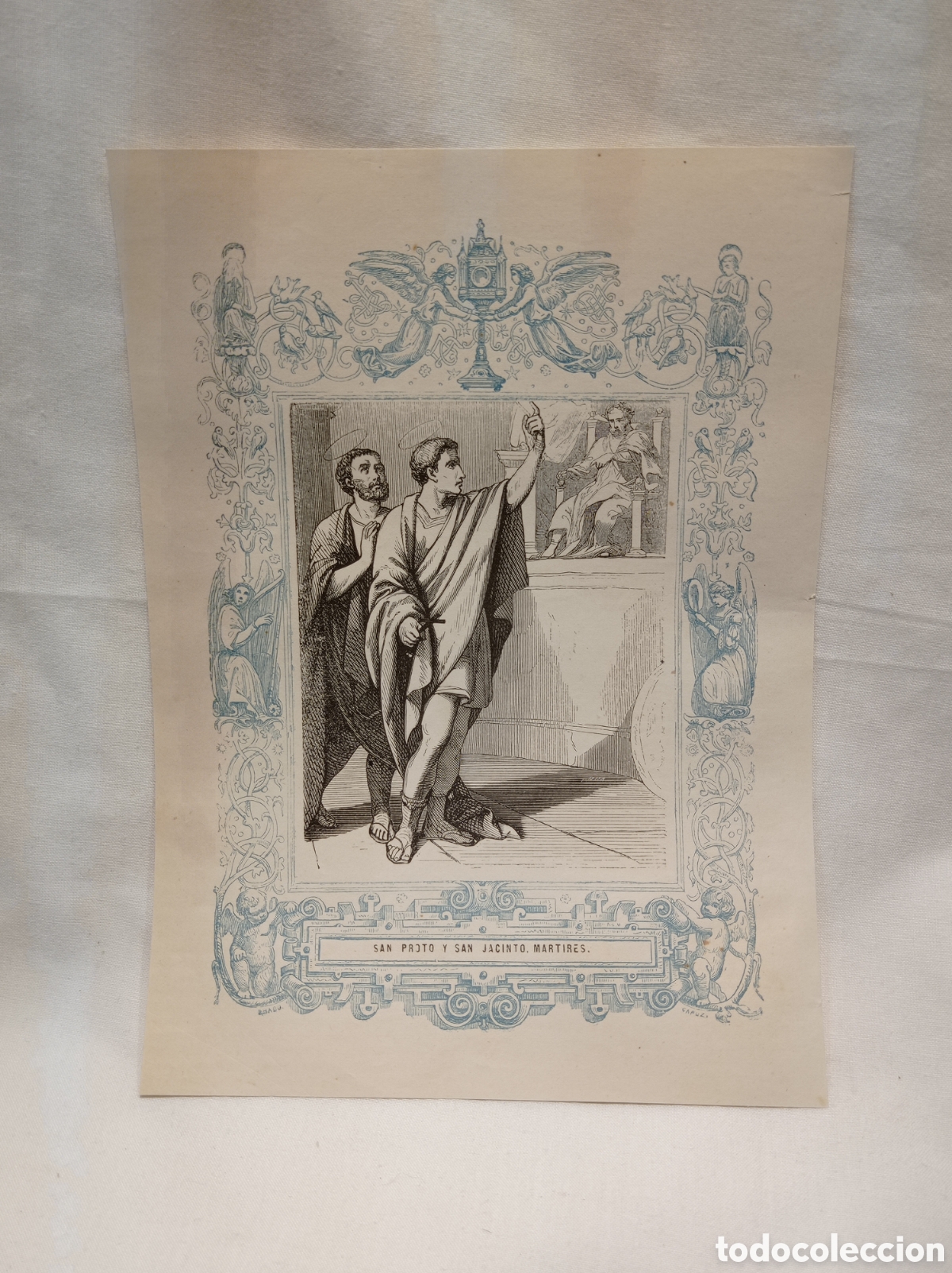 Arte: ANTIGUA LITOGRAF&Iacute;A SAN PROTO Y SAN JACINTO M&Aacute;RTIRES 1853