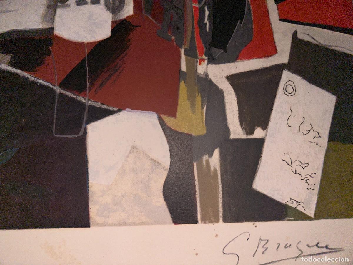 Arte: LITOGRAFIA DE GEORGE BRAQUE TITULADA L&acute;ECHO - Foto 2