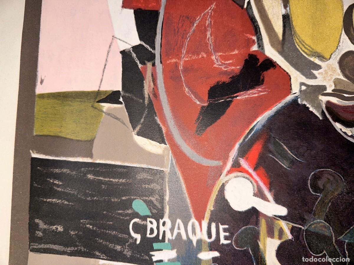Arte: LITOGRAFIA DE GEORGE BRAQUE TITULADA L&acute;ECHO - Foto 3