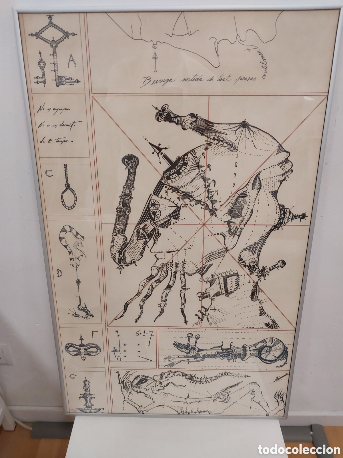 Arte: Litografia Joan Pon&ccedil; (Dau al set) - Foto 2