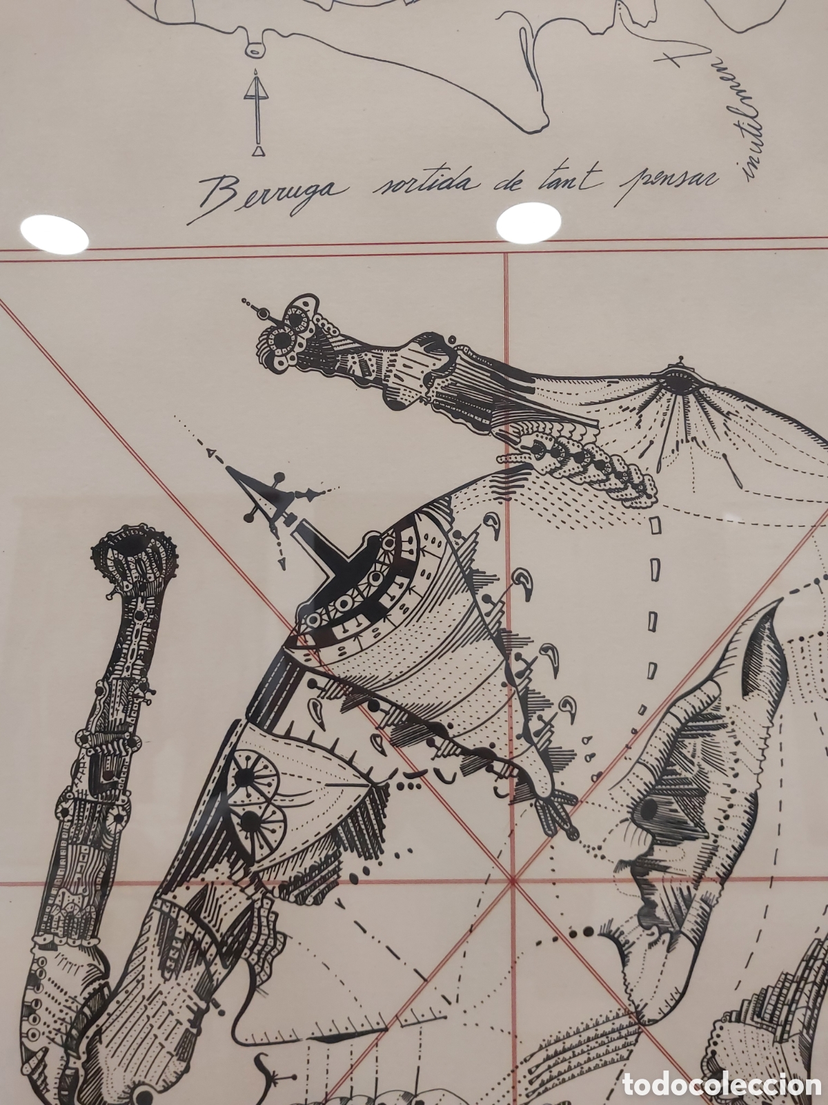 Arte: Litografia Joan Pon&ccedil; (Dau al set) - Foto 4