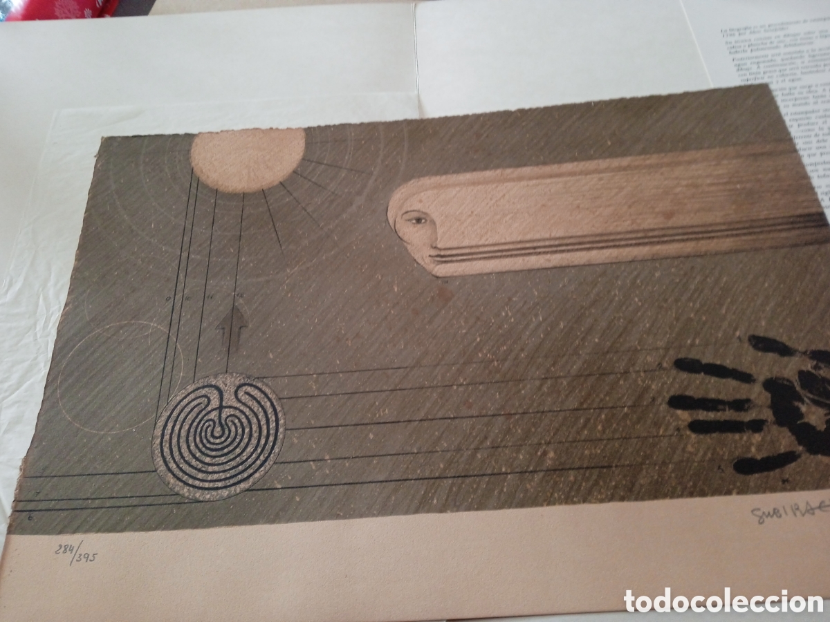 Arte: Litograf&iacute;a original SUBIRACHS - Foto 1