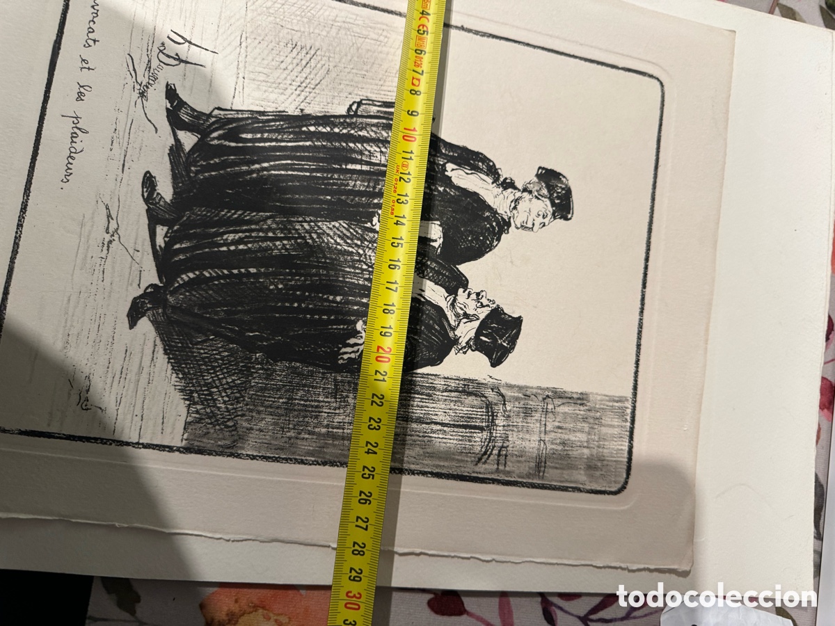Arte: Litograf&iacute;a original de Honor&eacute; Daumier - Foto 3