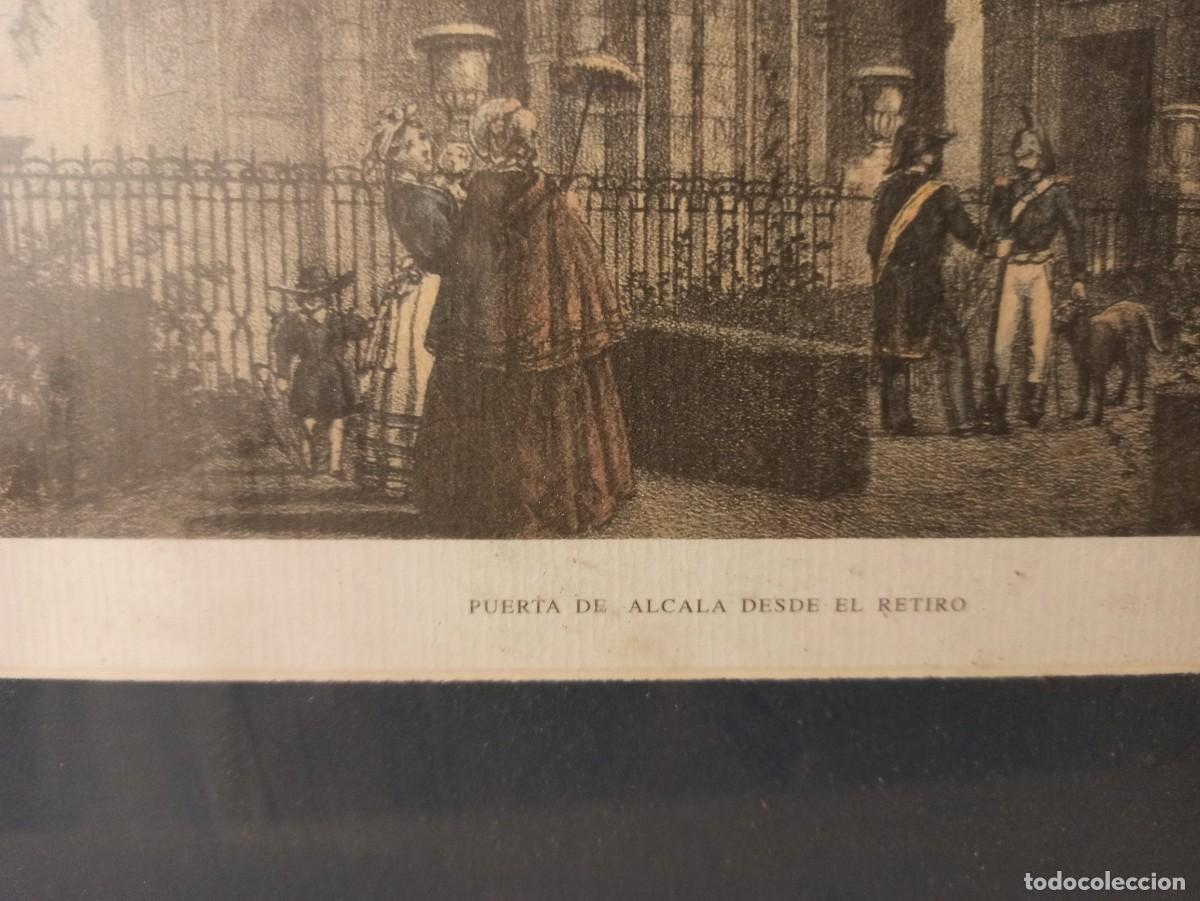 Arte: Antiguo cuadro con lamina. - Foto 4