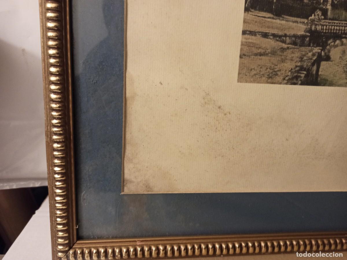 Arte: Antiguo cuadro con lamina. - Foto 6