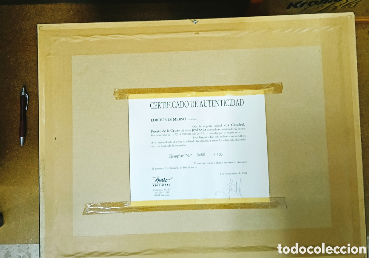 Arte: Cuadro Litograf&iacute;a original de Jos&eacute; Sala - Foto 3