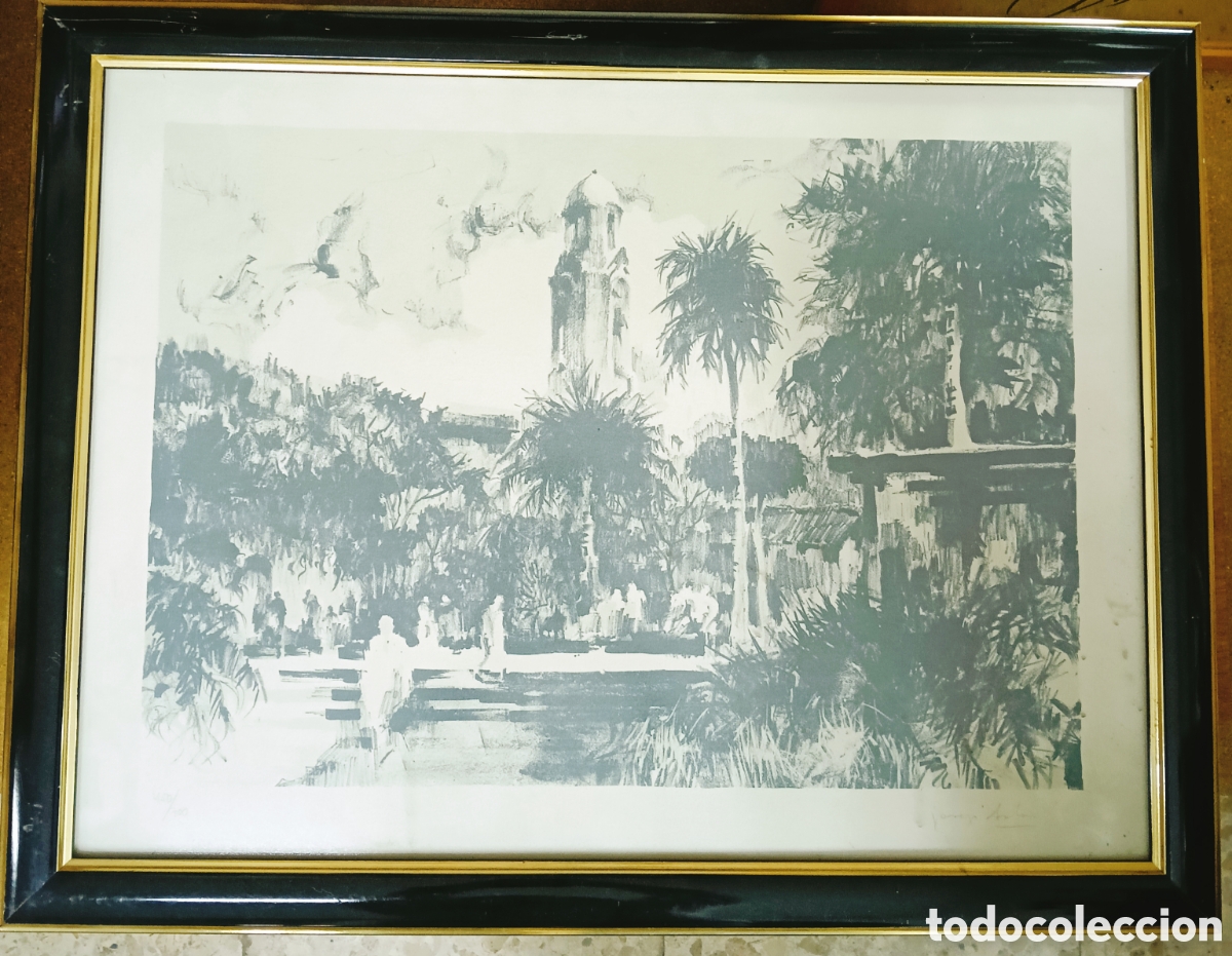 Arte: Cuadro Litograf&iacute;a original de Jos&eacute; Sala - Foto 1