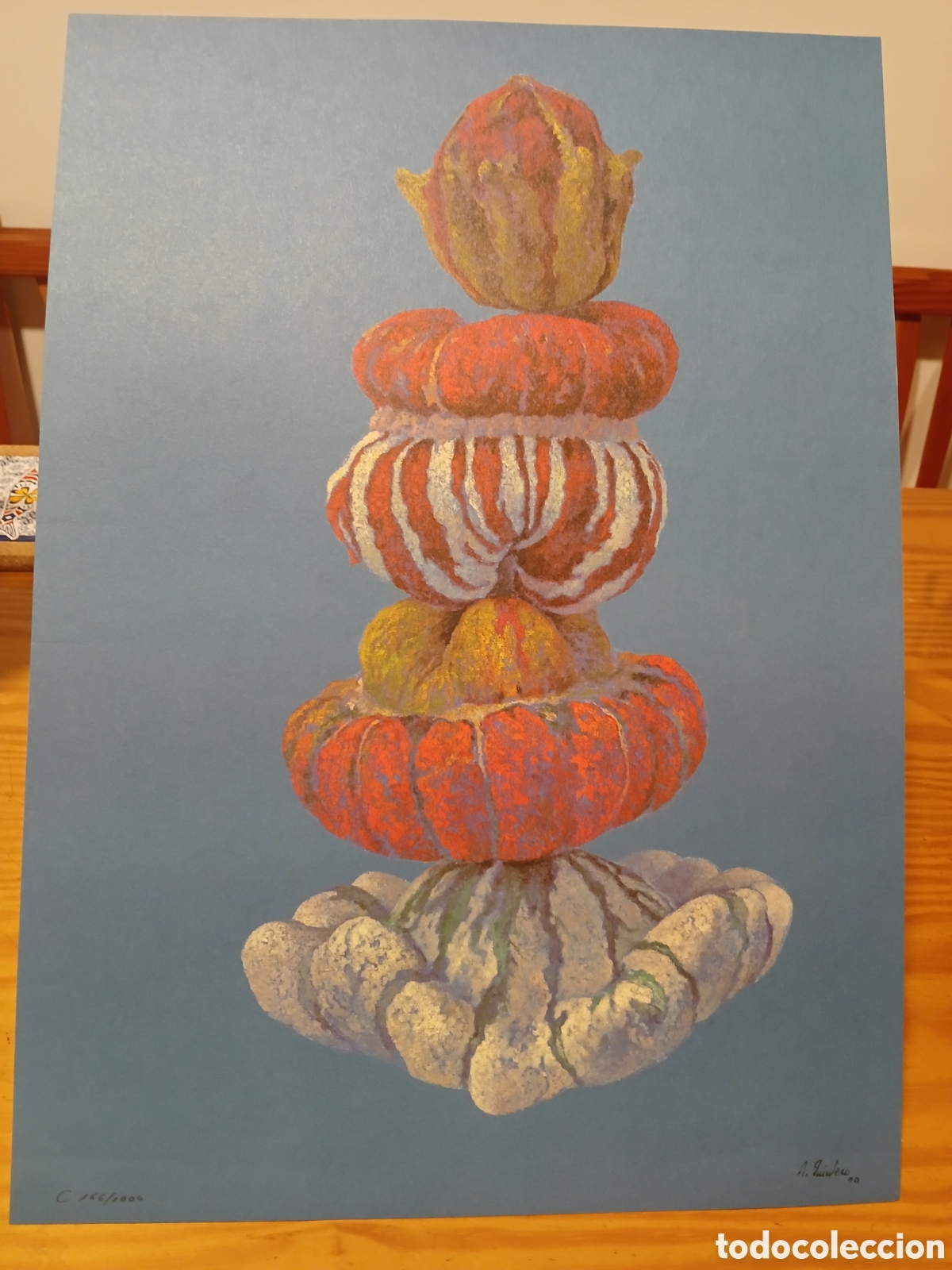 Arte: Litograf&iacute;a de t&iacute;tulo &rdquo; Las Calabazas &rdquo;. Daniel Quintero. - Foto 1