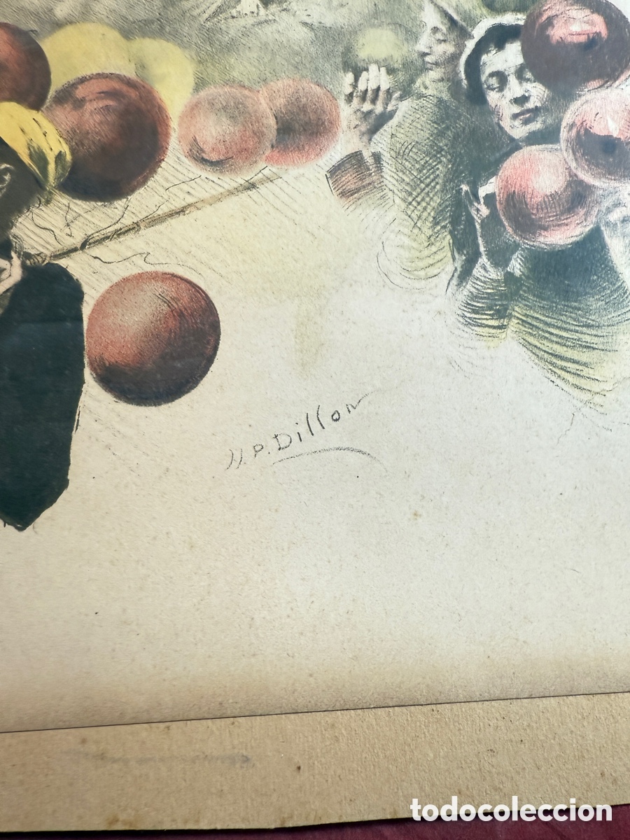 Arte: Litograf&iacute;a firmada DILLON - Foto 2