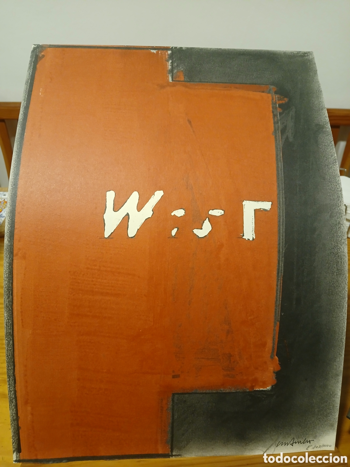 Arte: Litograf&iacute;a de t&iacute;tulo &rdquo; W-Est &rdquo;. Sergi Aguilar. - Foto 1