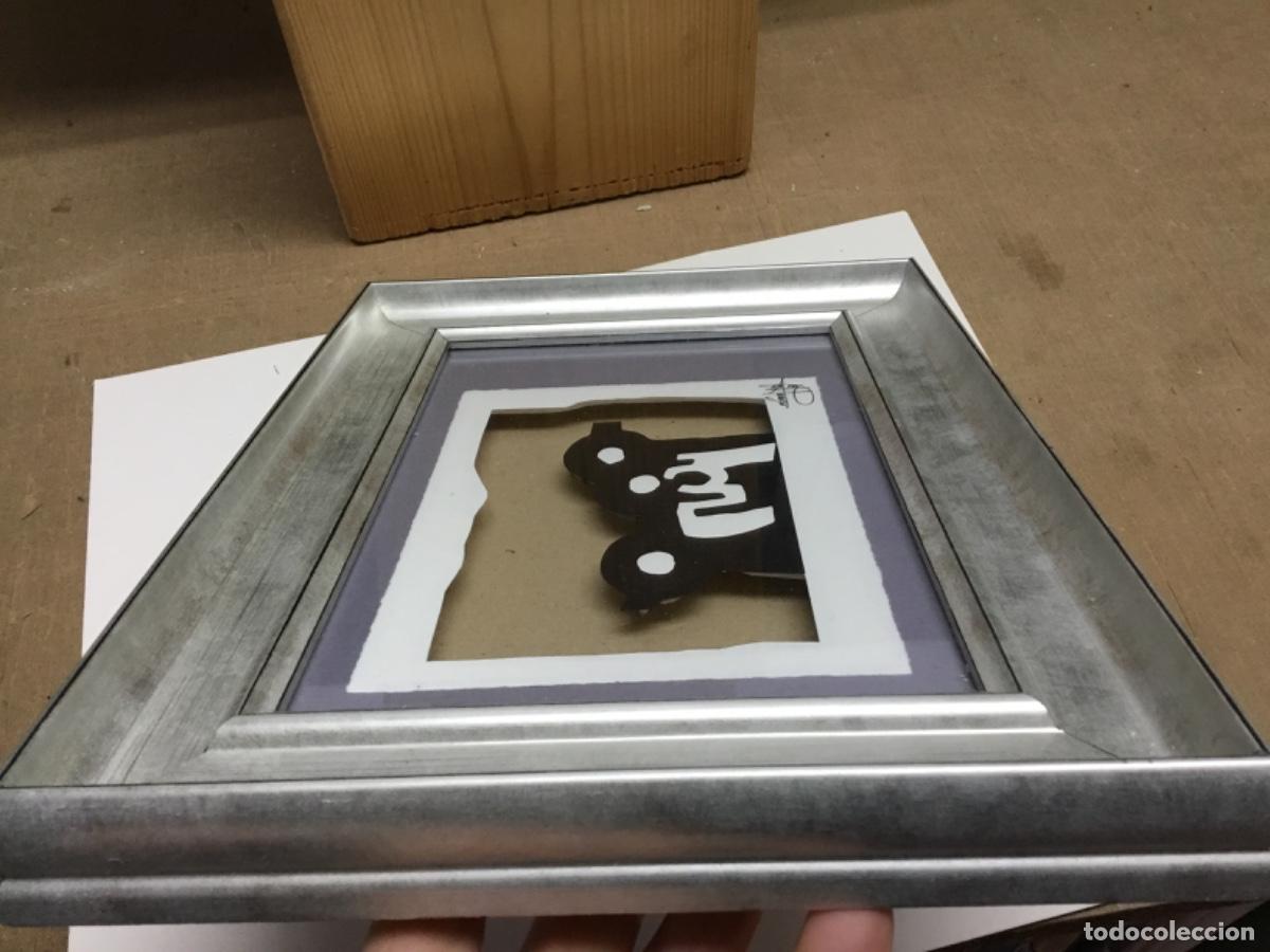 Arte: Cuadro abstracto estilo chillida enmarcado - Foto 4