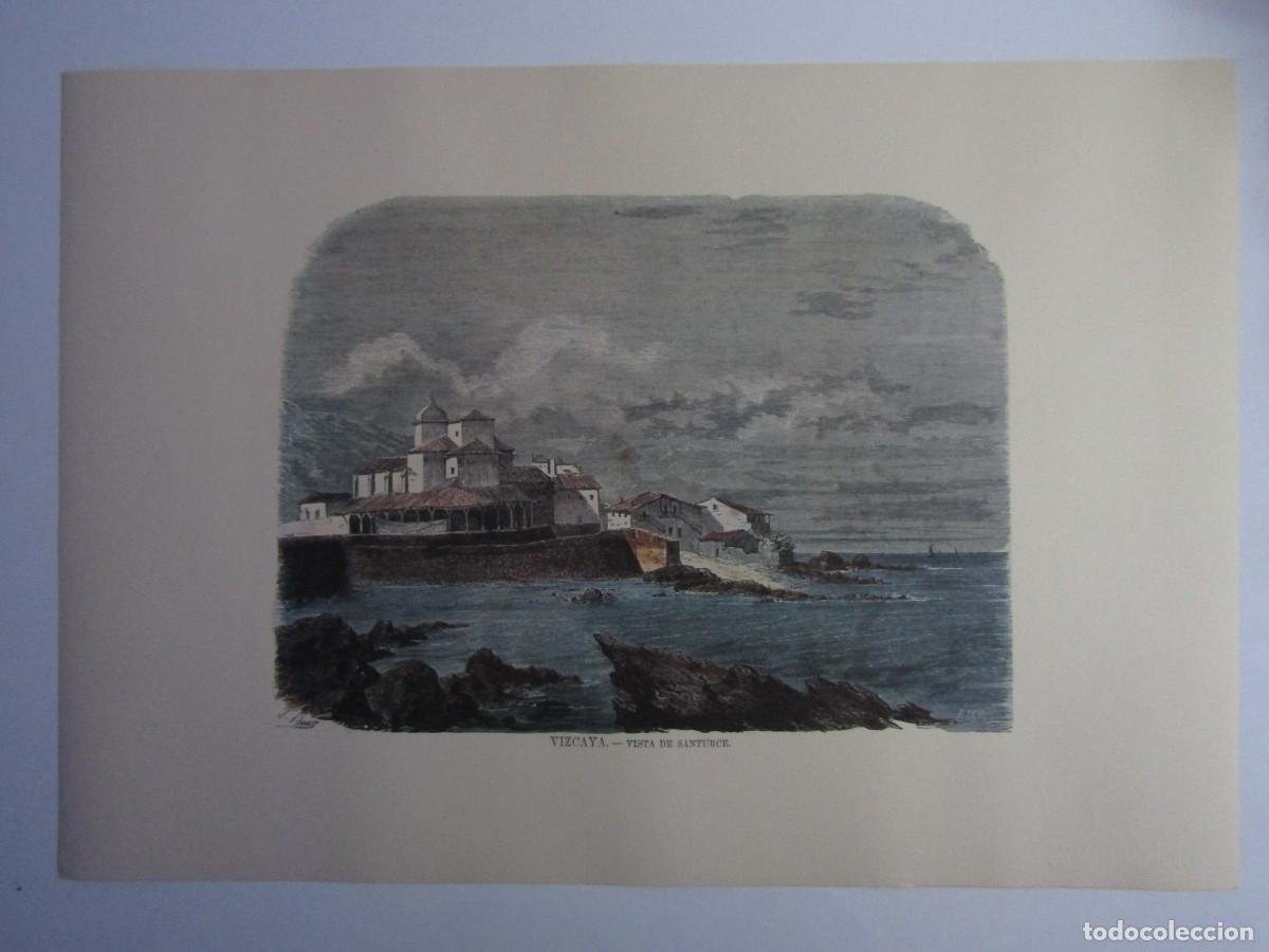 Art: LITOGRAFIA &rdquo;VIZCAYA, VISTA DE SANTURCE&rdquo; - REF. 812 - GRAFICAS LORO&Ntilde;O