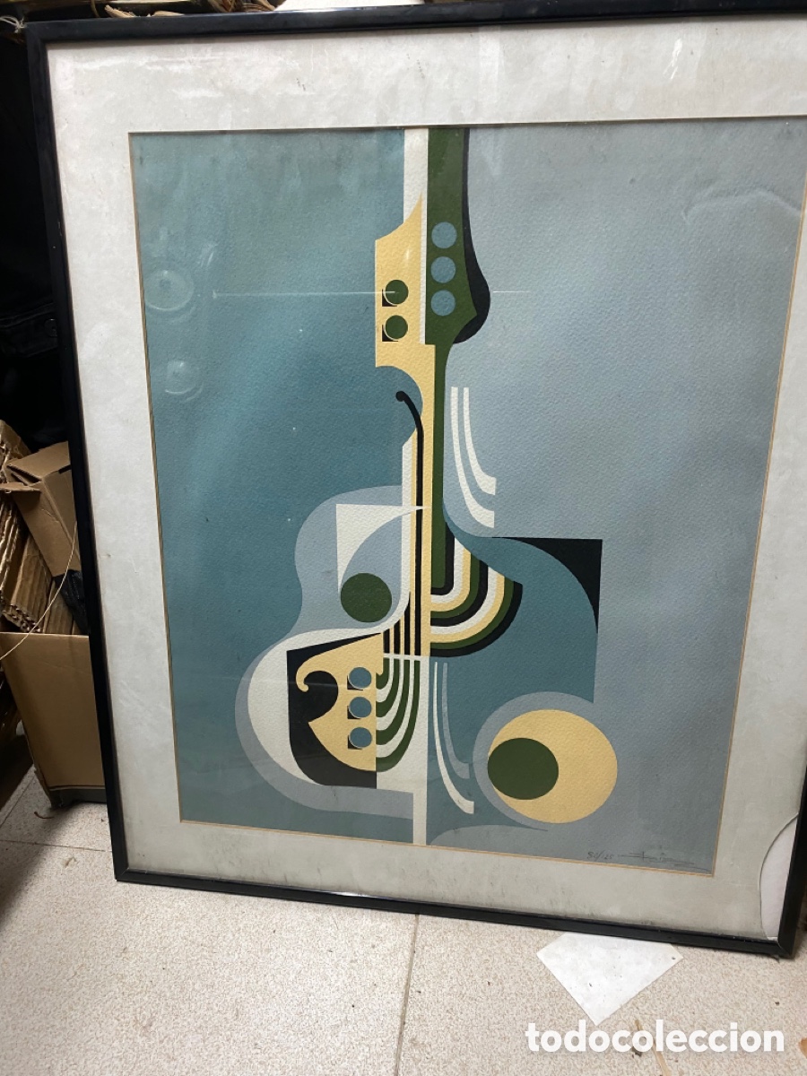 Arte: Litograf&iacute;a numerada pintor gallego Diz - Foto 6