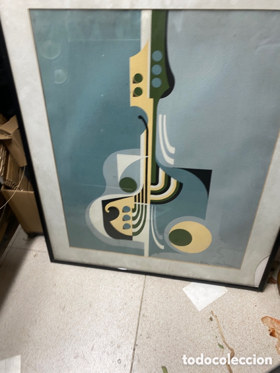 Arte: Litograf&iacute;a numerada pintor gallego Diz - Foto 1