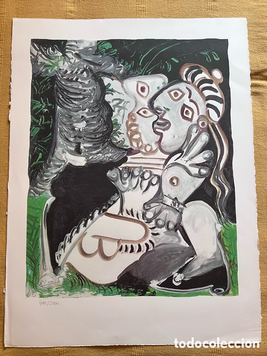 Arte: Impresi&oacute;n Picasso El abrazo - Foto 1