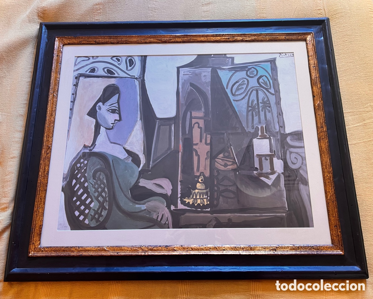 Arte: Litograf&iacute;a Picasso Jacqueline - Foto 1