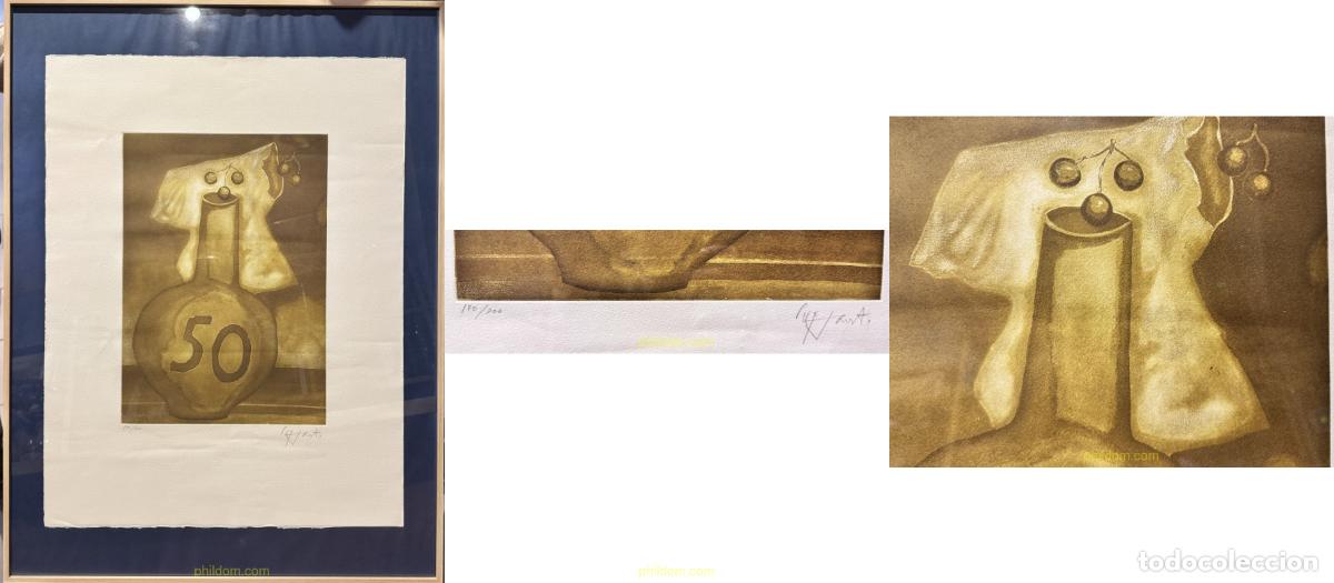 Arte: AGUAFUERTE DE MODEST CUIXART - 50 ANIVERSARI Numerat i signat pel autor.