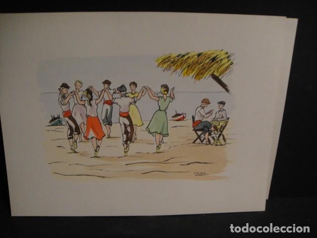 Arte: 3 laminas en acuarela - e. colom - Foto 3