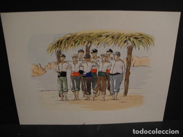 Arte: 3 laminas en acuarela - e. colom - Foto 4