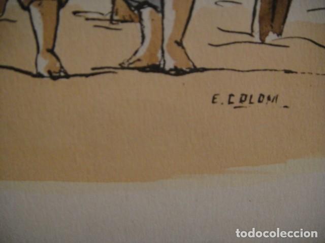 Arte: 3 laminas en acuarela - e. colom - Foto 5