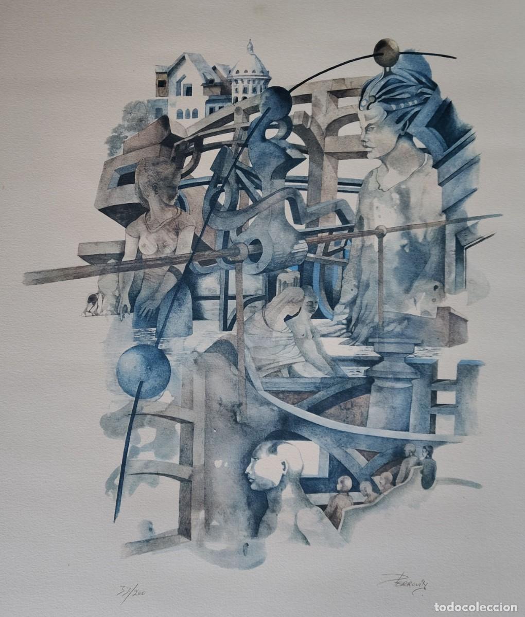 Arte: Jean Claude PERROUIN / litograf&iacute;a numerada y firmada a l&aacute;piz - Foto 1