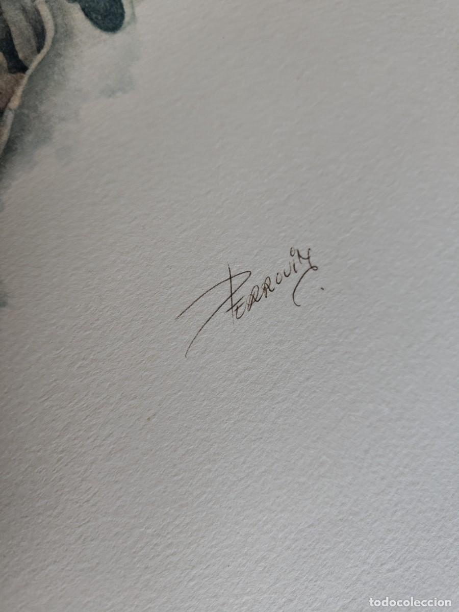 Arte: Jean Claude PERROUIN / litograf&iacute;a numerada y firmada a l&aacute;piz - Foto 4