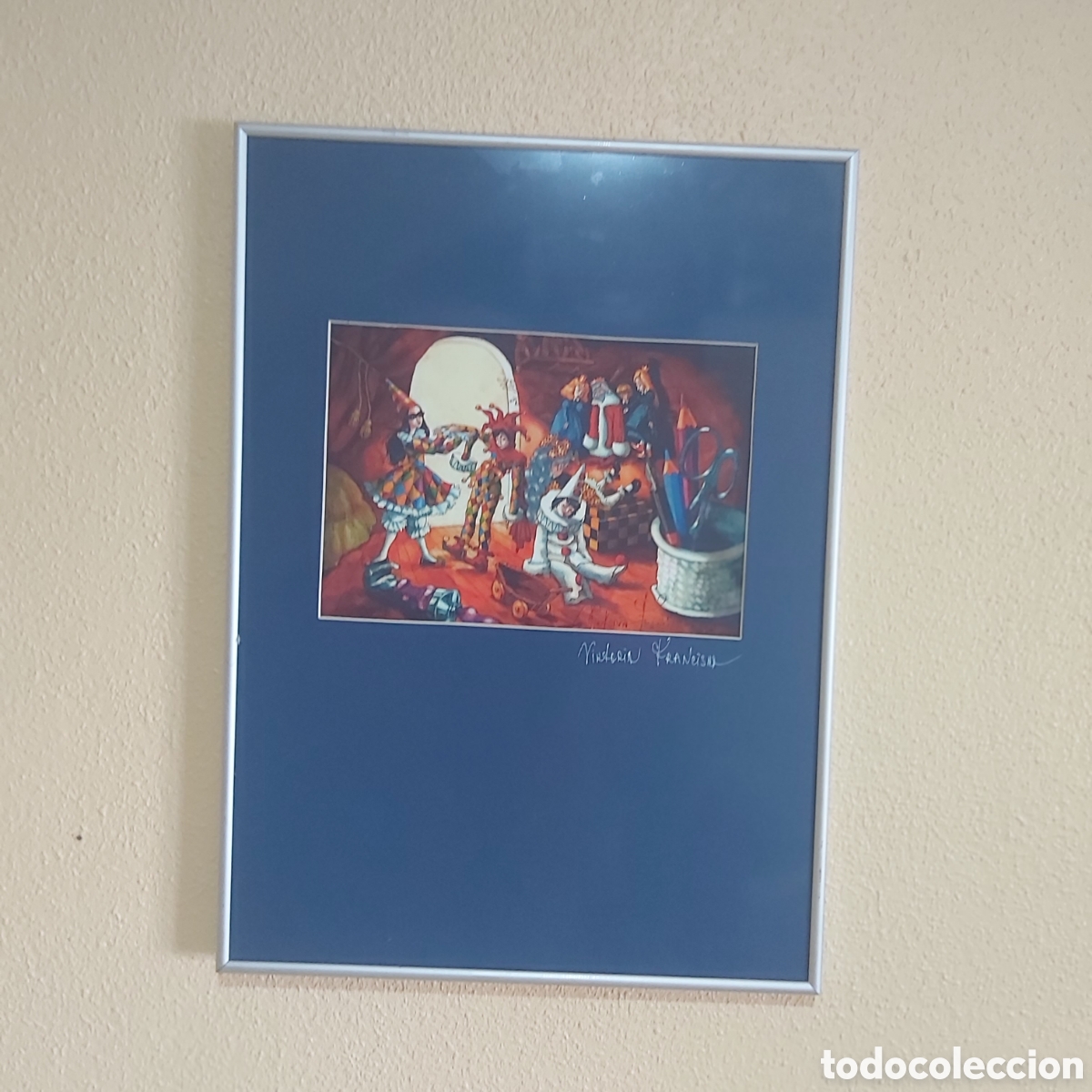 Art: Cuadro enmarcado litografia