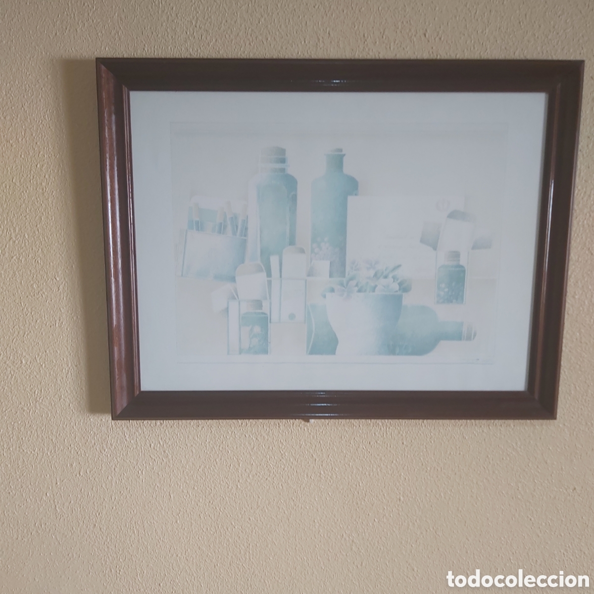 Art: Pintura en litograf&iacute;a enmarcada