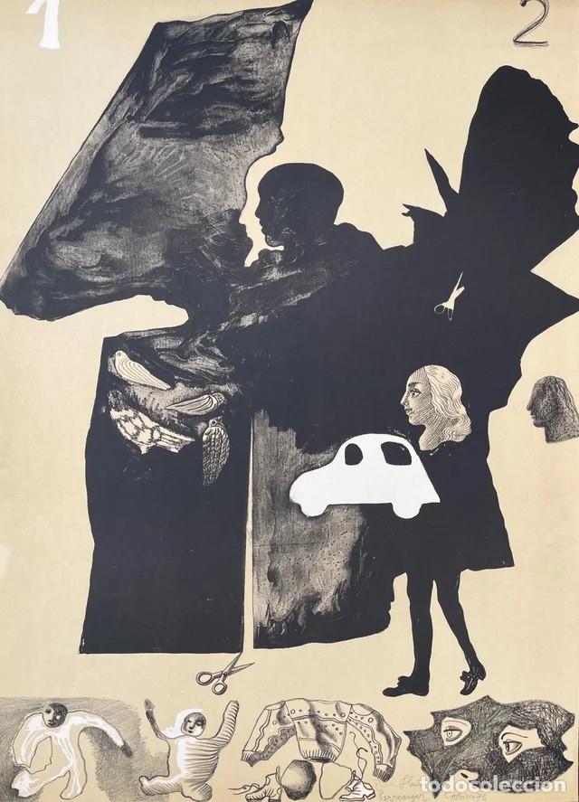 Arte: JORGE CASTILLO - Litograf&iacute;a firmada y dedicada, 1976 - Foto 1