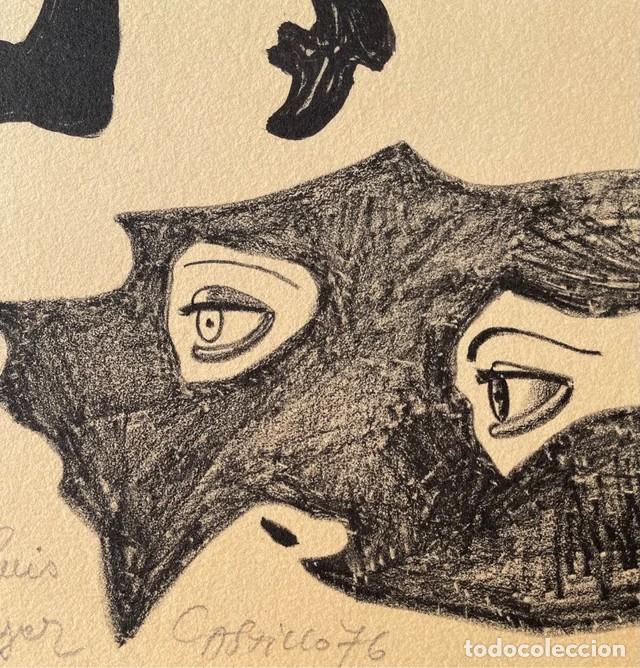 Arte: JORGE CASTILLO - Litograf&iacute;a firmada y dedicada, 1976 - Foto 2