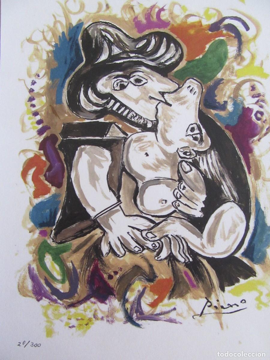Arte: Picasso. Litografia firmada en plancha - Foto 1