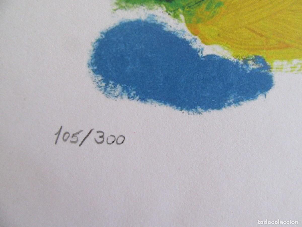 Arte: Miro. Litografia firmada en plancha - Foto 2